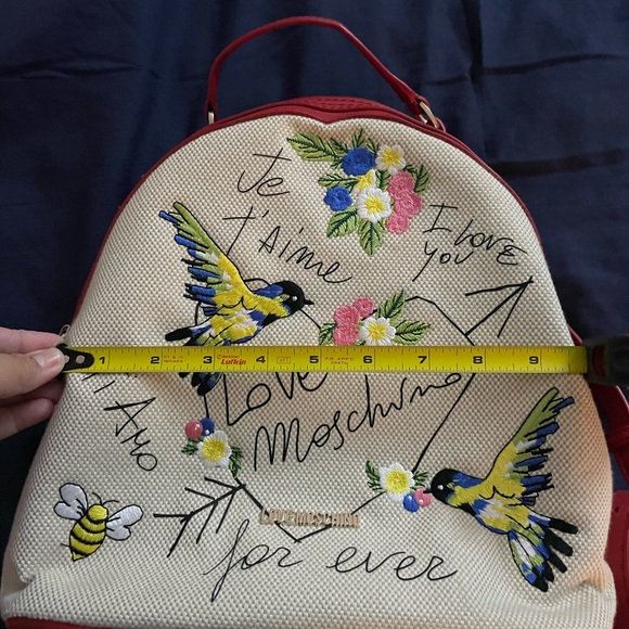 Authentic Moschino Canvas Backpack